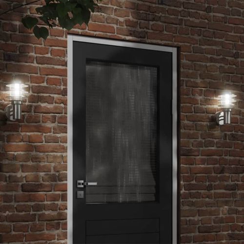 Vidaxl Applique Murale D'extérieur Argenté Acier Inoxydable