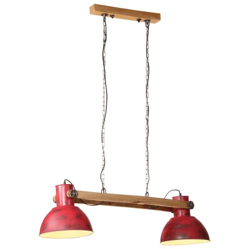 Vidaxl Lampe Suspendue 25 W Rouge Délavé 85x28x109 Cm E27