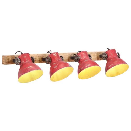 Vidaxl Lampe Murale 25 W Rouge Délavé 90x25 Cm E27