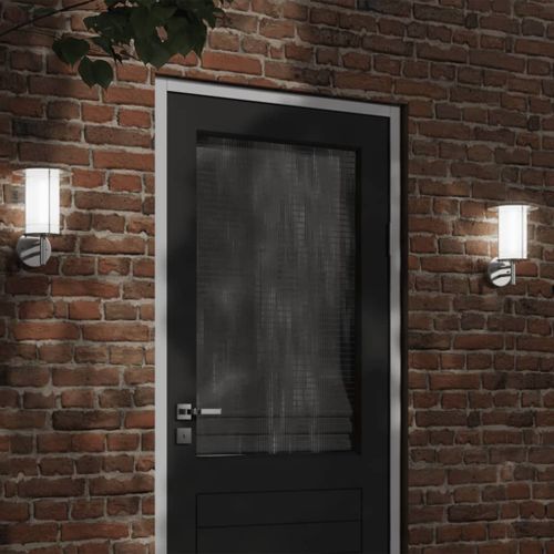 Vidaxl Applique Murale D'extérieur Argenté Acier Inoxydable