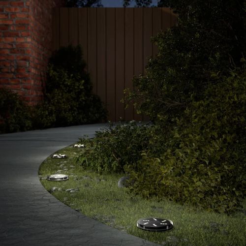 Vidaxl Lampes Solaires De Sol Et Piquets De Sol Extérieur 4 Pcs