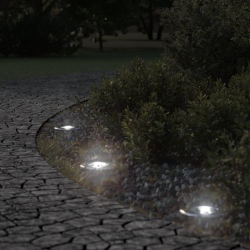 Vidaxl Lampes Au Sol D'extérieur Ronde Aluminium Moulé Sous Pression