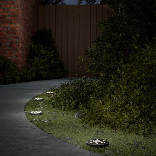 Vidaxl Lampes Solaires De Sol Et Piquets De Sol Extérieur 12 Pcs