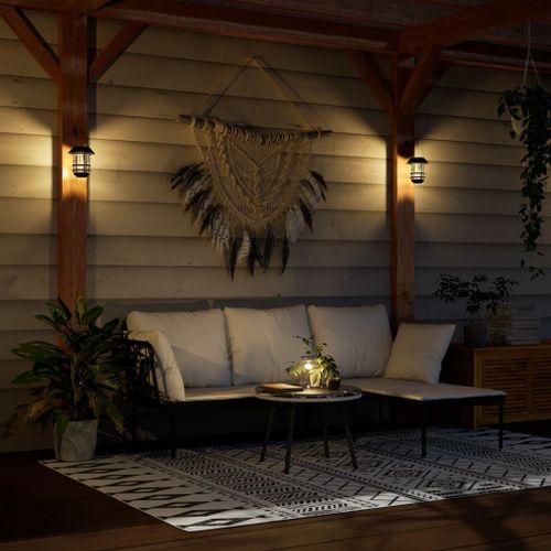 Vidaxl Lanternes Murales Solaires D'extérieur 4 Pcs Blanc