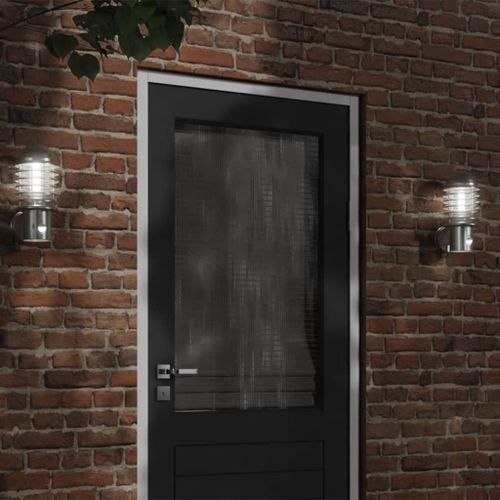 Vidaxl Appliques Murales D'extérieur Et Capteurs 2pcs Acier Inoxydable