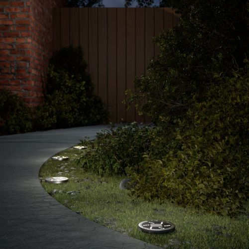 Vidaxl Lampes Solaires De Sol Et Piquets De Sol Extérieur 12 Pcs