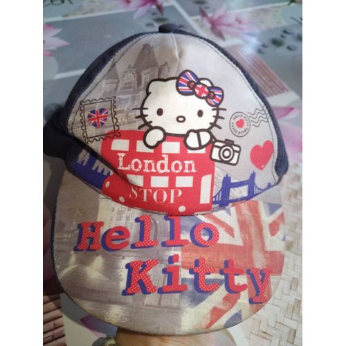 Casquette Bleue Foncée Mixte Enfant Taille 52 Hellokitty