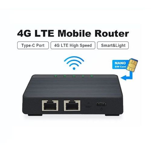 Routeur 4G LTE USB C - x2 Prise RJ45 ethernet - Réseaux Européens