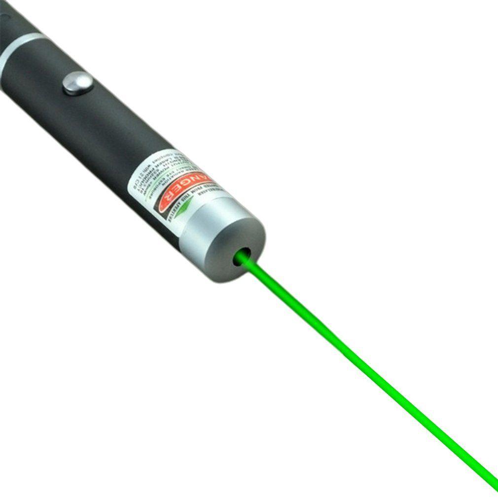 Stylo laser Stylo pointeur laser puissant Stylo pointeur laser rechargeable  Mise au point réglable Laser-Vert-(Quantité)