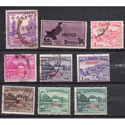 Pakistan- Lot De 15 Timbres Oblitérés- Service