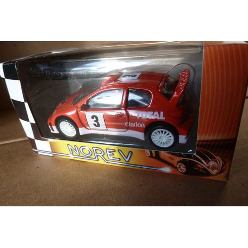 Voiture De Collection Norev 206 Wrc Rouge-Norev
