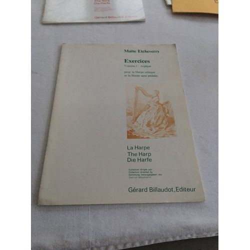 Exercices Pour La Harpe Volume 1 Arpeges