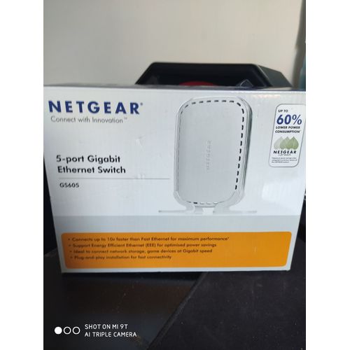 NETGEAR GS605 5-Port Gigabit Desktop Switch - Commutateur - non géré - 5 x 10/100/1000 - de bureau