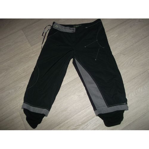 Bermuda La Mode Est A Vous Noir Gris Décos Fluos Taille 40 Tbe