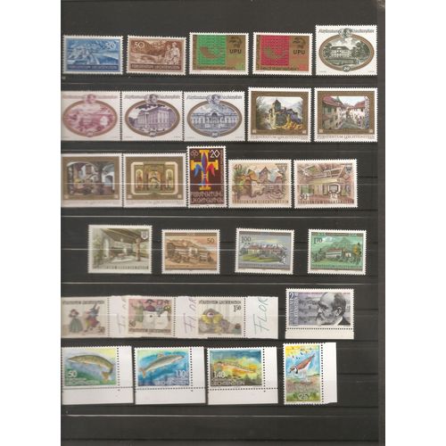 53 Timbres Neufs Liechtenstein 1937