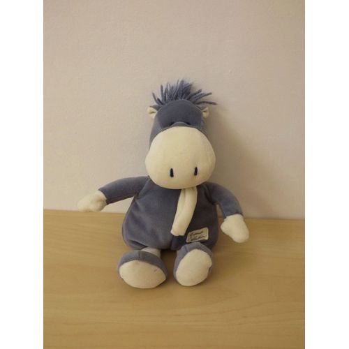 Doudou Cheval Blanc Bleu-Violet Tiamo
