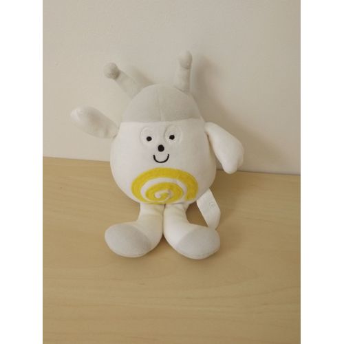 Doudou Sergent Major 2000 Blanc Gris Spirale Jaune Sergent Major