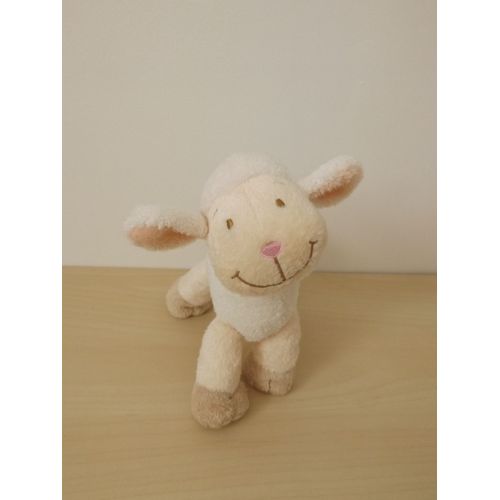Doudou Agneau Mouton Beige Blanc Baby Club C&a