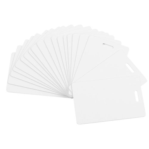Paquet De 50 Cartes Vierges En Pvc De Qualité Supérieure Avec Perforation Sur Le Côté Court - Cartes D'identité Vierges À Perforation Verticale Cartes En Plastique Cr80