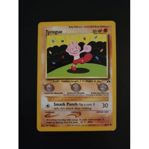 Tyrogue 66/75 Set Neo Discovery Eng