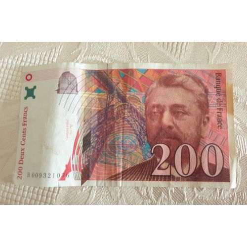 Billet 200 Francs 1996 Gustave Eiffel Série B