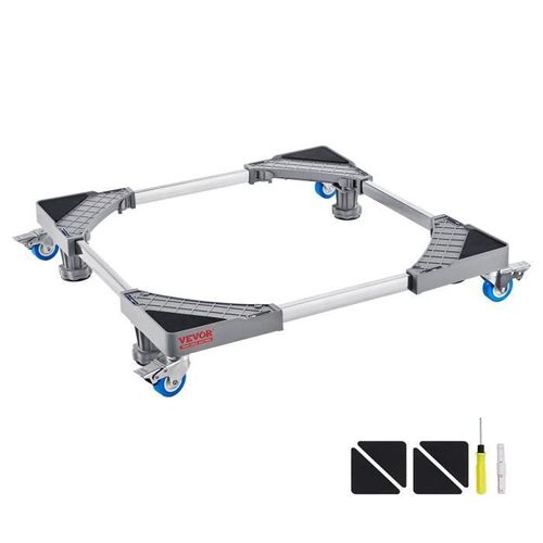 Chariot Déménagement - VEVOR - Support Réglable,Charge 181 kg 4 Roues,Verrouillable,pour Lave-linge Mini-réfrigérateur