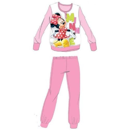Pyjama Polaire Long Minnie Disney (Haut Manches Longues + Pantalon) Neuf