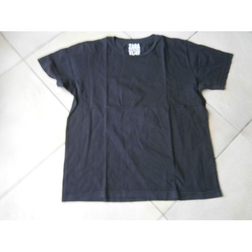 Tee-Shirt Manches Courtes Noir Taille Xl Marque Zara