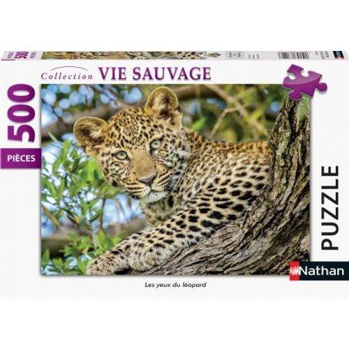 Puzzle Leopard Dans La Foret 500 Pi?Ces - Nathan - Puzzle Animaux Vie Sauvages