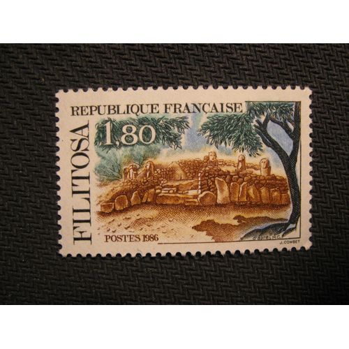 Timbre "Filitosa" 1986 - Y&t N° 2401