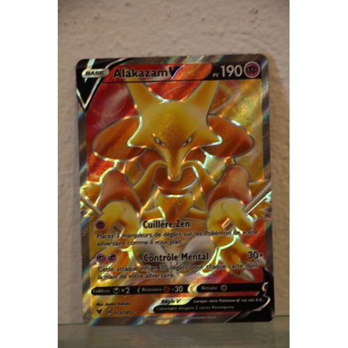 Carte Pokémon Alakazam V Full Art 172/185