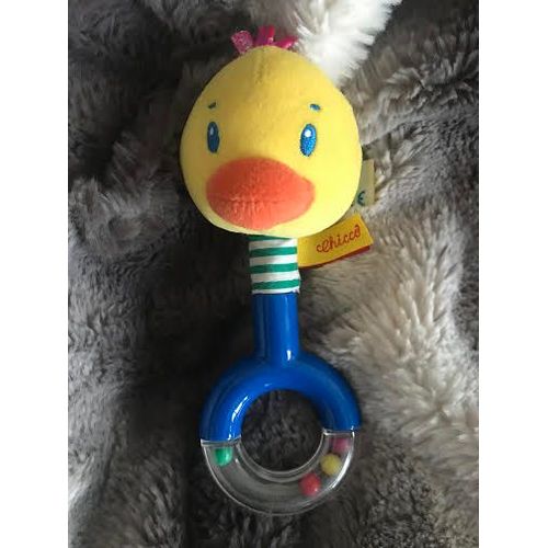 Doudou Hochet Canard Billes Multicolores Chicco 19 Cm