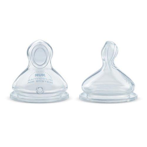 2 Tétines Nature Sense M 6 Trous Silicone - Transparent - 0-6 Mois