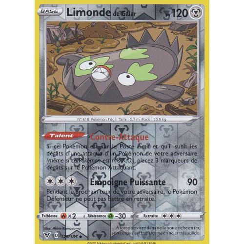 Carte Pokemon - Limonde De Galar - Reverse - 125/185 - Épée Et Bouclier 4 - Voltage Éclatant - Eb4 - Vf