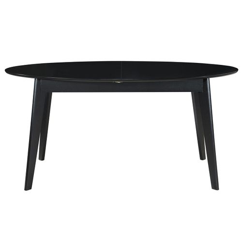 Table À Manger Extensible Noire L160-200 Cm Marik