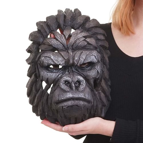 Crâne Déco Hwc-H41, Trophée De Tête En Polyrésine, Intérieur/Extérieur   Tête De Gorille 34cm