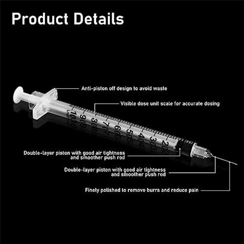 Seringue 1 Ml/Cc Avec Aiguille 30g 0,5 Pouce - Seringue Oran... - 2