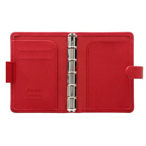 Filofax Organiseur Saffiano Mini Rouge