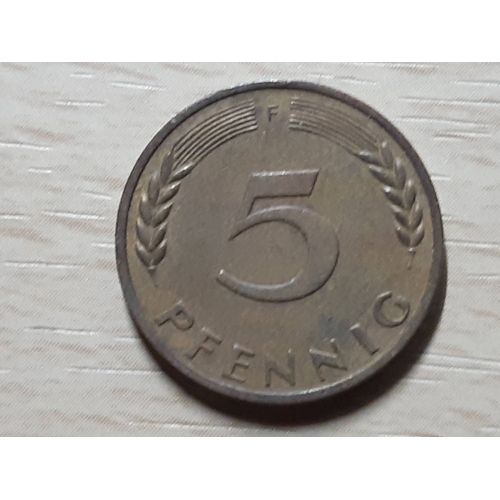 5 Pfennig - 1972 F - Allemagne
