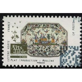 France 2018 Oblitéré Used Arts De La Table Porcelaine Et Faïence Plat Production Moulins Y&t 1534 Su