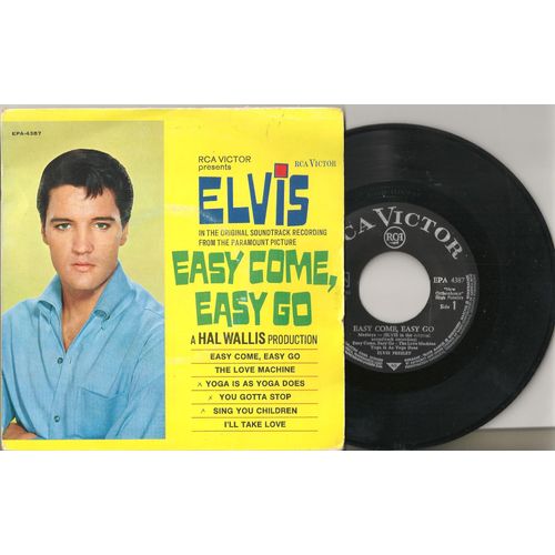 Easy Come Easy Go Ep 6 Titres Allemagne 1967 Rca Epa 4387