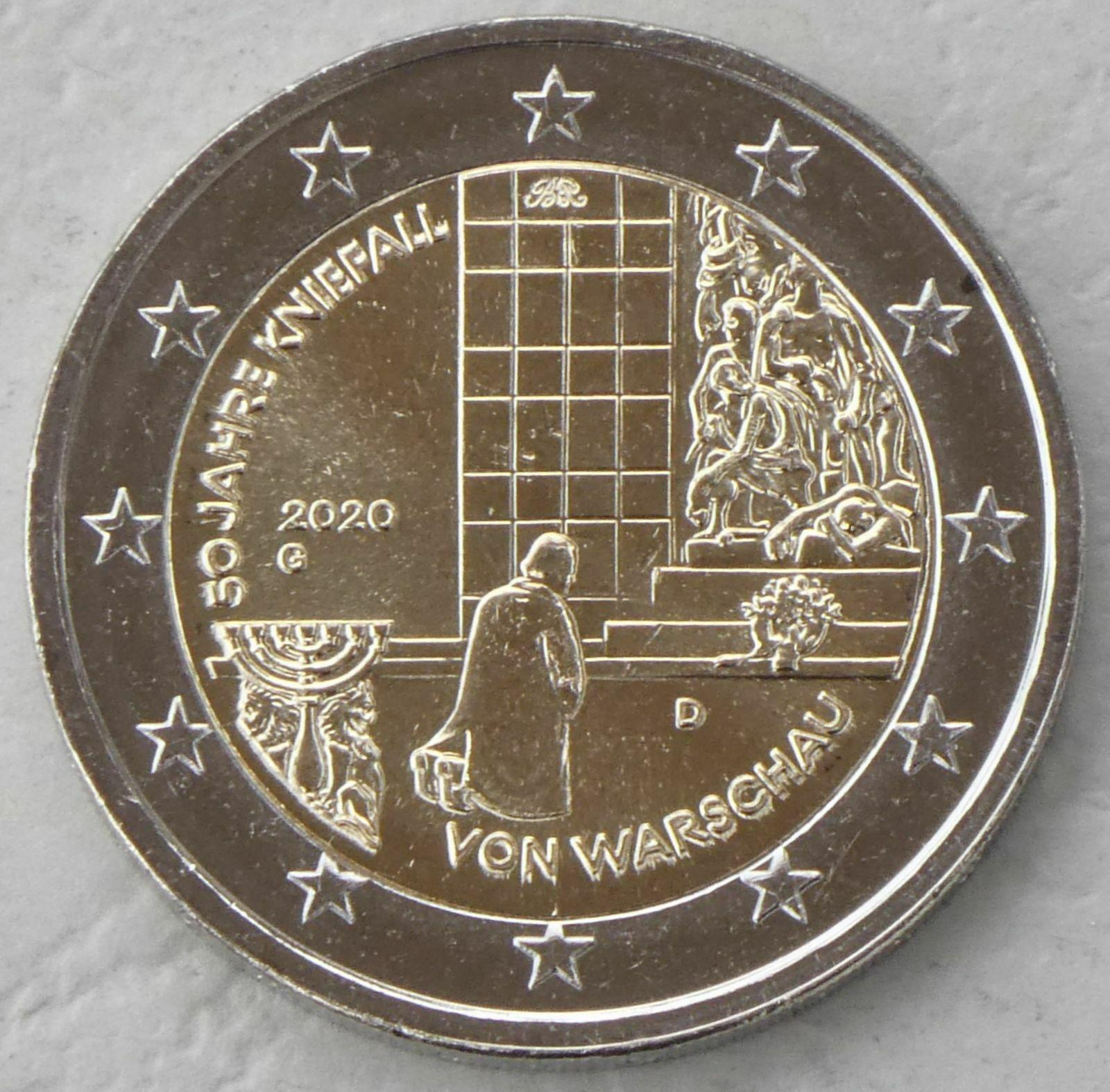 Pièce de 2 euros Allemagne 2020 Génuflexion - VILLERS COLLECTIONS