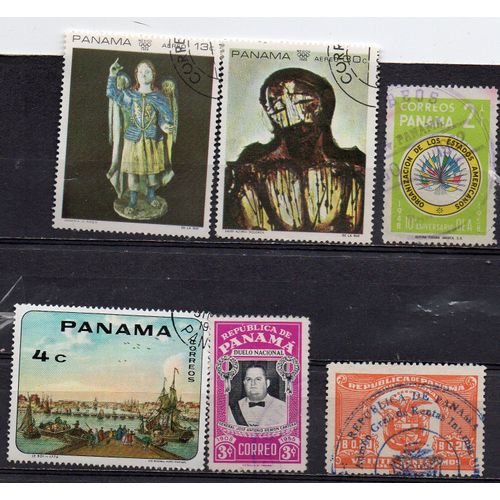 Panama- Lot De 18 Timbres Oblitérés Divers