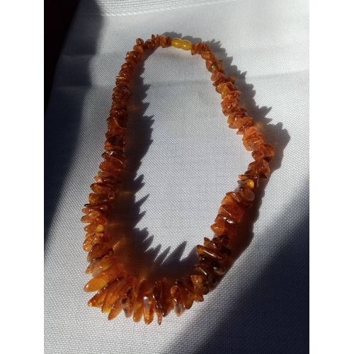 Collier Sautoir Ambre