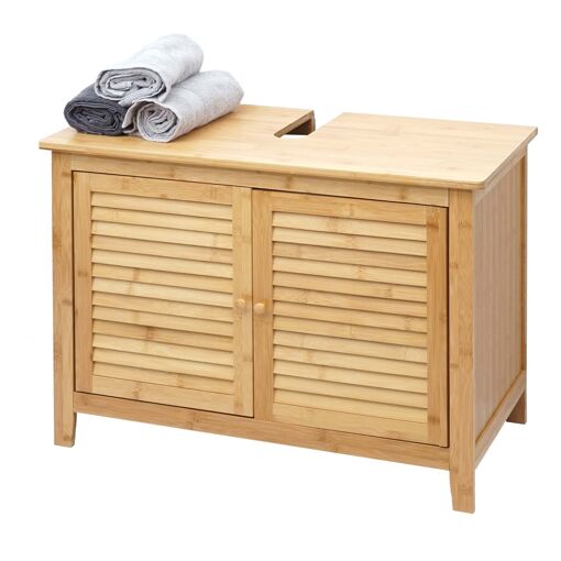 Meuble Sous Évier Hwc-B18, Meuble Sous Vasque, Armoire, Salle De Ba...