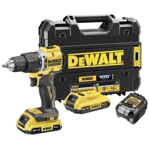 Dewalt DCD100YD2T-QW Per­ceuse-vis­seuse à percussion - 2 vi­tesses - 18V - 2 X 2.0 Ah Batterie, chargeur en coffret