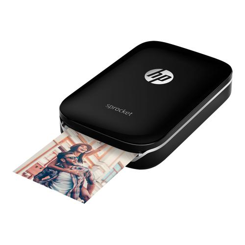 HP Sprocket Photo - imprimante - couleur - zinc - avec Papier photo HP ZINK  Sticky-Backed (10 feuilles) Pas Cher
