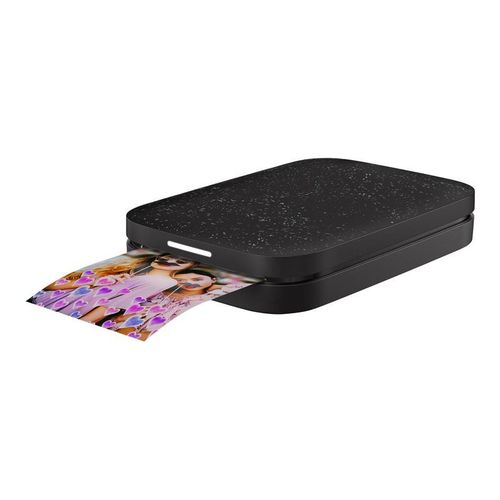 HP Sprocket 200 - Imprimante - couleur - zinc - 50.8 x 76 mm jusqu'à 0.67 min/page (couleur) - capacité : 10 feuilles - Bluetooth 5.0 - noir - avec Papier photo HP ZINK Sticky-Backed (10...
