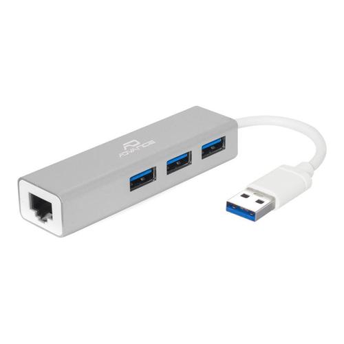 Suza Advance CB-USBRJ45 - Concentrateur (hub) - 3 x SuperSpeed USB 3.0 + 1 x 10/100/1000 - de bureau