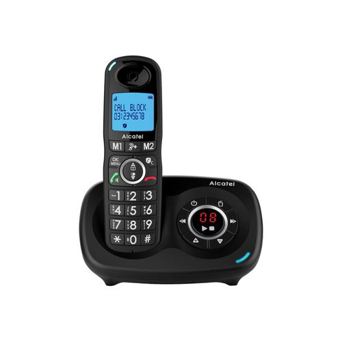 Alcatel XL595B Voice - Téléphone sans fil - système de répondeur avec ID d'appelant - (conférence) à trois capacité d'appel - noir